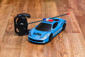 toy for children, police car on remote control
