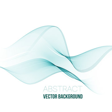 Abstract vector background, transparent waved lines for brochure, website, flyer design.