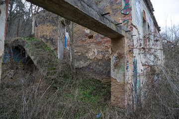 Fototapeta na wymiar Abandoned Factory, Prague, Czech Republic.