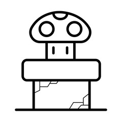 Old video game. retro icon