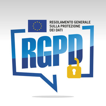 GDPR (Italian - RGPD Regolamento generale sulla protezione dei dati) logo icon