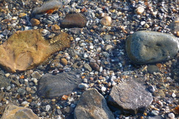 rocks and water