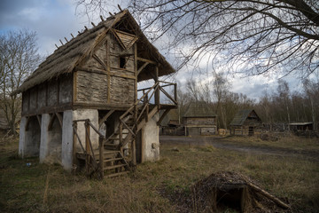 Fototapeta na wymiar Abandoned Medieval Village, Prague, Czech Republic.
