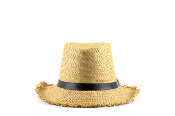 A brown hat on a white background.