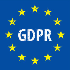 EU GDPR label illustration