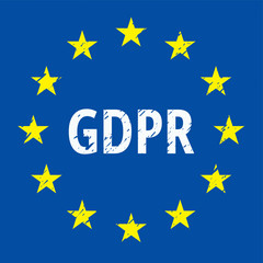EU GDPR label illustration