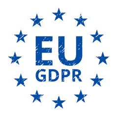 EU GDPR label illustration
