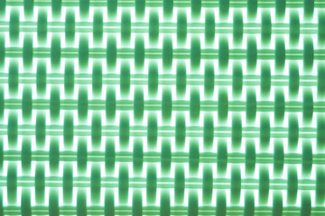 The contrast green geometric pattern background or texture. Square elements  and the lines in the white light. Abstract phote resemble the fabric structure