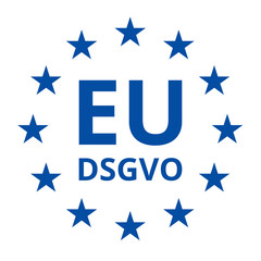EU-DSGVO sign illustration