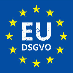 EU-DSGVO sign illustration