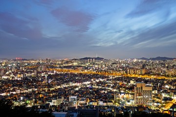 a night view of Seoul