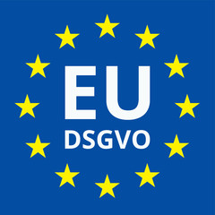 EU-DSGVO sign illustration