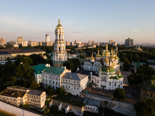 Fototapeta na wymiar Aerial view of Kiev Pechersk Lavra, Ukraine