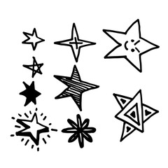 Hand drawn Star icon Doodle
