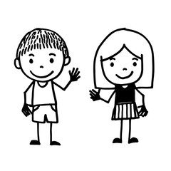 hand drawn kid cartoon