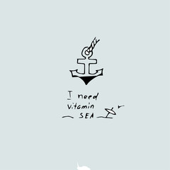 I need vitamin sea vector illustration