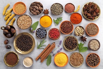 Spices and herbs.
