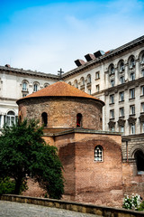 Fototapeta premium Church of St George is an Early Christian red brick rotunda that is considered the oldest building in Sofia