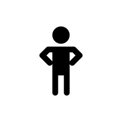 Obraz premium man icon vector illustration