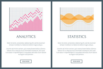 Analytics and Statistics Set Vector Illustration