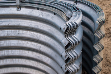 the leaves of the great dismantled the metal pipe