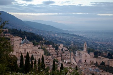 Obraz premium assisi アッシジの夜明け