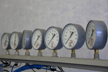 MOSCOW, RUSSIA - MAY 11, 2018: Measuring equipment of the Moscow Brake Factory
