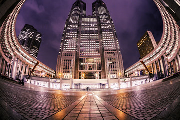 新宿都庁の夜景