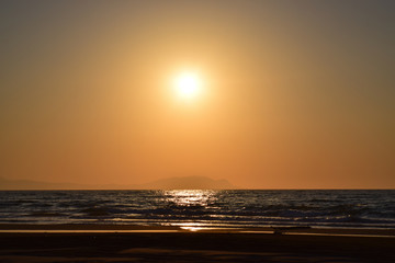 Fototapeta premium 石狩湾の夕景
