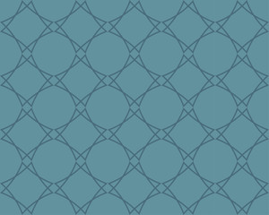 Naklejka premium Abstract background, seamless texture. Deep blue seamless pattern on turquoise background. 