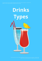 Summer Club Advert Poster Vector Illustration