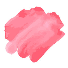 Watercolor brush strokes. Pink aquarelle abstract background