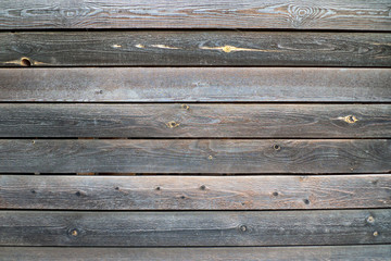 Fototapeta premium Horizontally placed old wooden planks