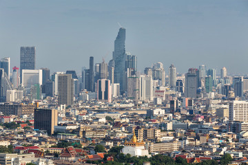 Fototapeta premium Bangkok city, The modern building in business destrict in Bangkok,Thailand.