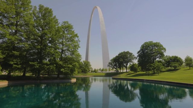 St. Louis, Missouri, USA - June 1, 2018: A view of the St Louis Gateway Arch.