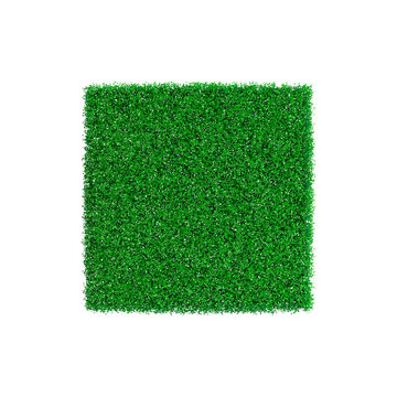 Patch of grass in form of square. Vector illustration.