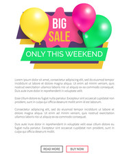 Big Sale Only this Weekend Hot Price Promo Sticker
