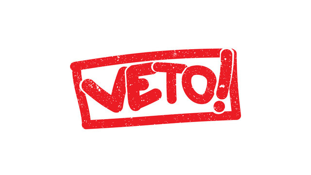 Vector, cartoon Veto Logo illustration