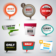 Collection sale modern pointers design elements