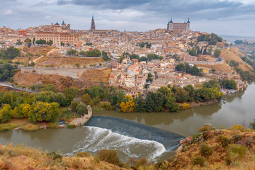 Toledo. Aerial view of the city.