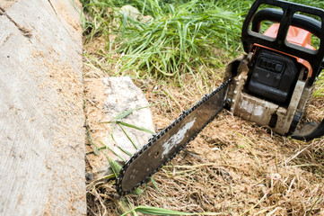 Cutting wood with a motor tester