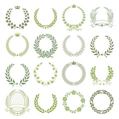 Laurel Wreaths Vector Collection © FourLeafLover