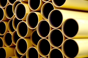 pattern of yellow pipes 