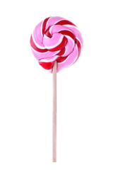 Colorful lollipop, on a stick On a white background. Isolated