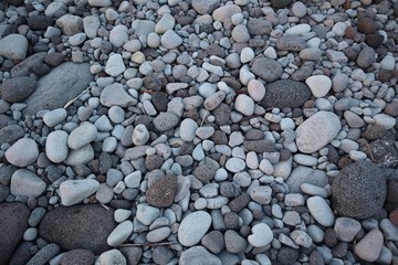 stone texture on the beach