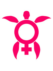 weiblich venus symbol zeichen frau mädchen tanzen tattoo unterwasser wasser flossen schwimmen tauchen logo comic cartoon schildkröte panzer lustig süß niedlich design cool clipart