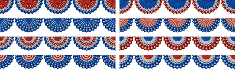 Background with Bunting Decoration