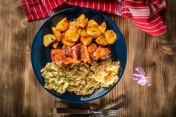 Grilled meat shashlik