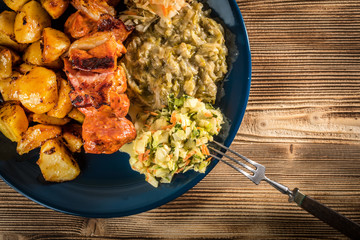 Grilled meat shashlik