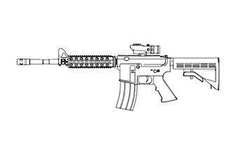 sketch of military vector weapon